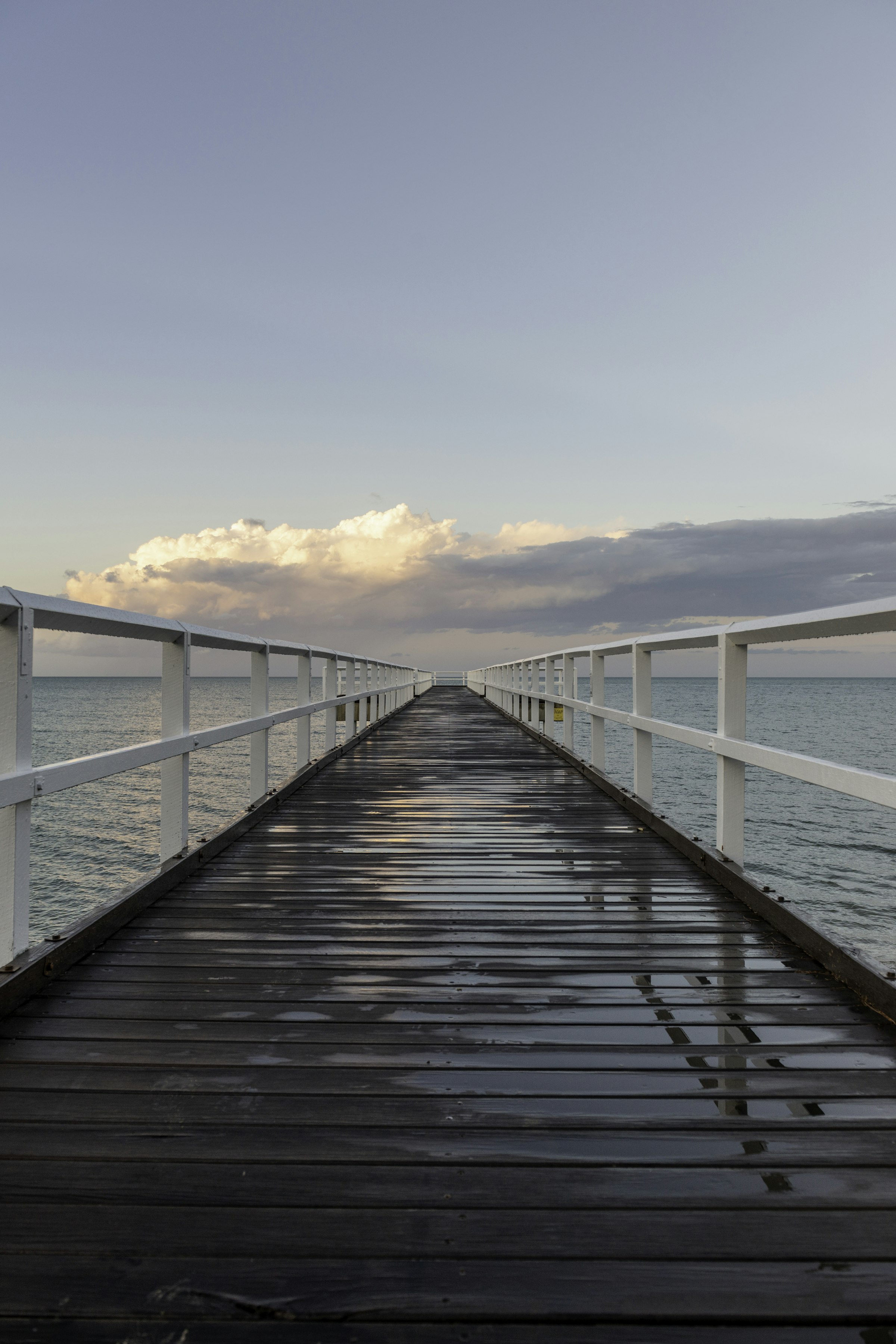 Urangan Pier looking out across the bay at dusk